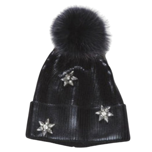 đź’•NWT Glamourpuss NYC Faux Fur Trim & Wool Blend Fingerless Glovesđź’• - Picture 4 of 4